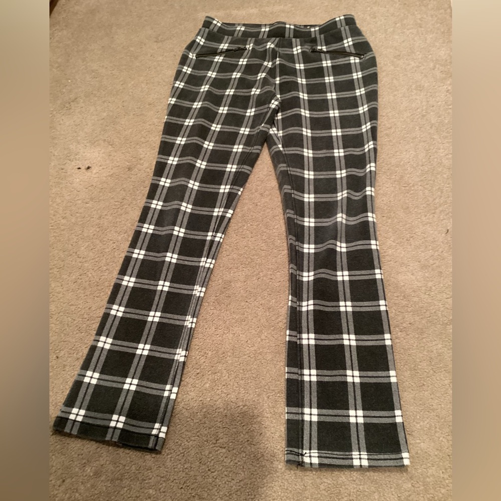 The Children's Place Black and White Checkered Design Jeggings